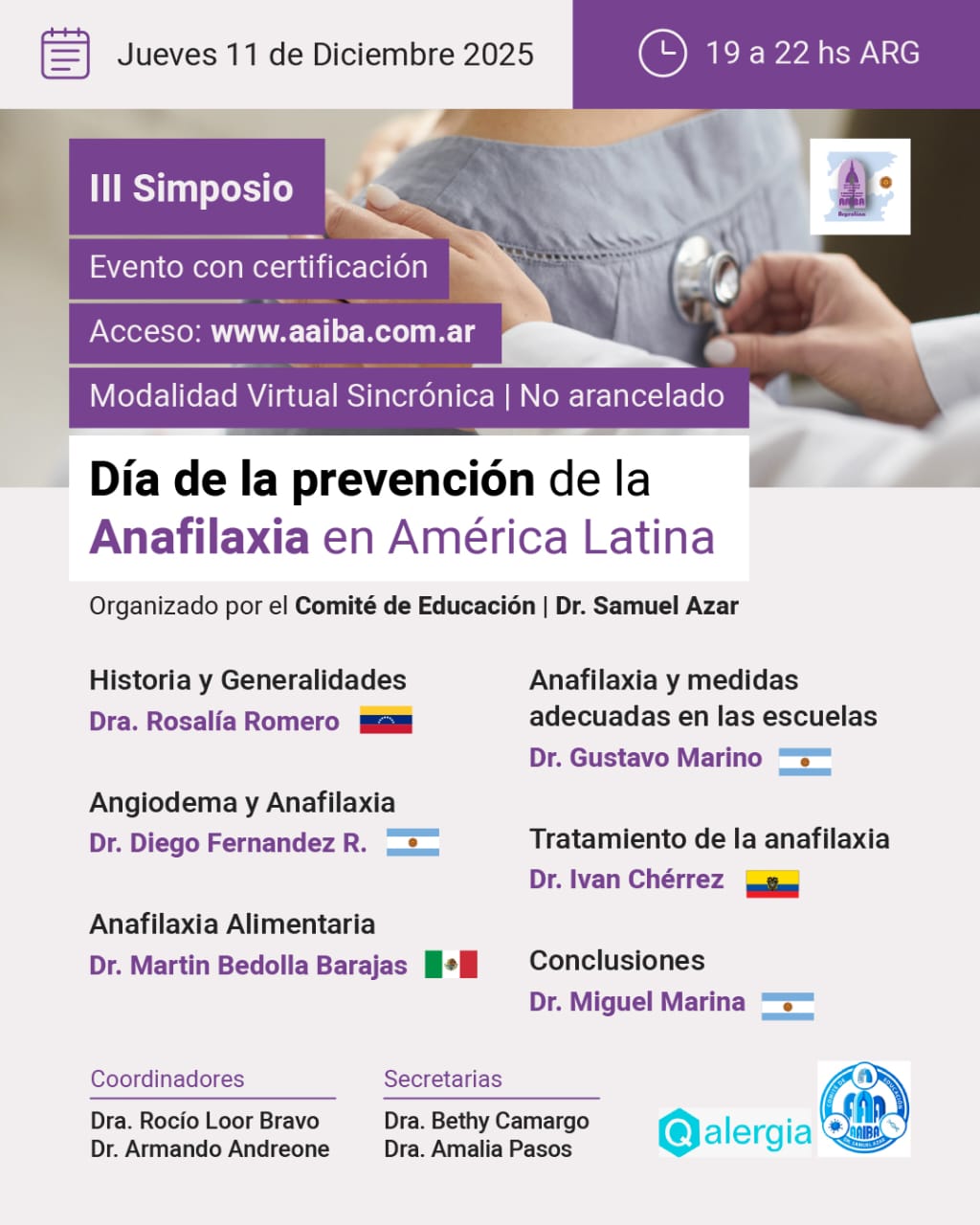 III Simposio - Anafilaxia en América Latina